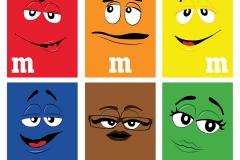 Plakati za M&M bombone