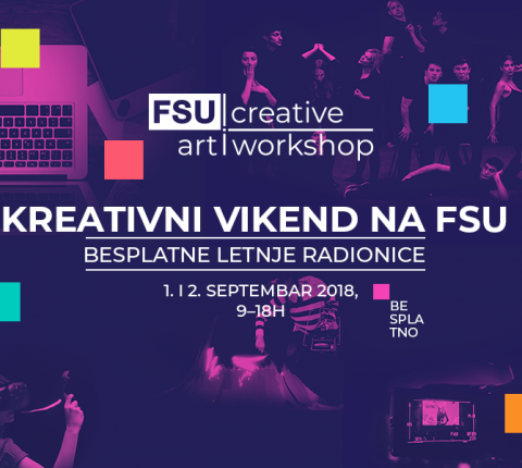 FSU vas poziva na vikend dobrih kreacija – dođite na besplatne art radionice 1. i 2. septembra
