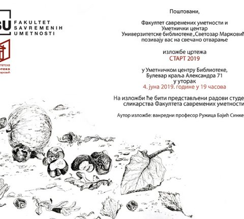 Studenti FSU vas pozivaju na izložbu START 2019 u Umetničkom centru Univerzitetske biblioteke „Svetozar Marković”
