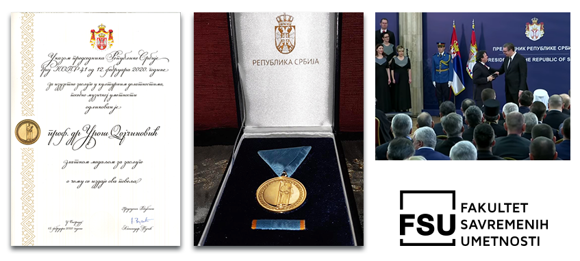 Odlikovanje i zlatna medalja profesora Uroša Dojčinovića