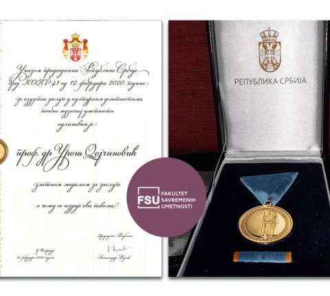 VELIKA ČAST: Profesor Uroš Dojčinović dobio zlatnu medalju za zasluge