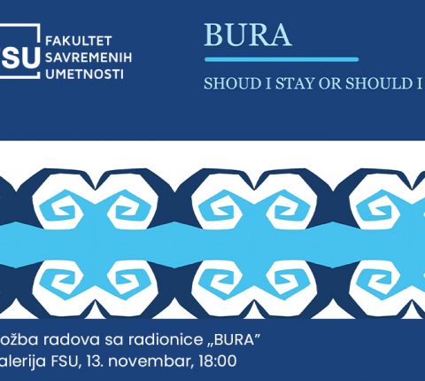 Studentski radovi u saradnji sa umetničkom radionicom „BURA” u Galeriji FSU