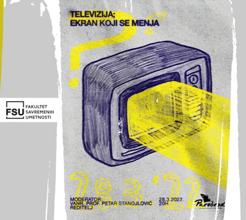 Predavanje Petra Stanojlovića u ciklusu „Televizija, ekran koji se menja” u UK „Parobrod”