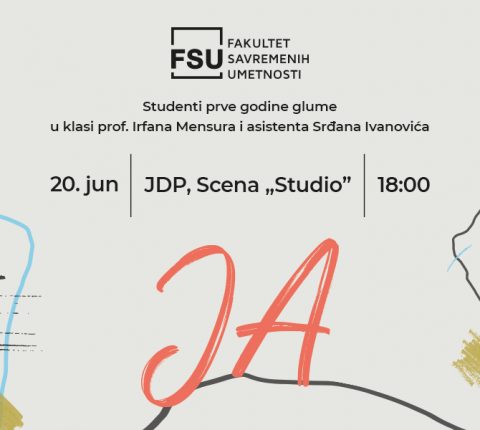 Predstava „Ja” na sceni Jugoslovenskog dramskog pozorišta