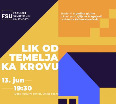 Predstava „Lik od temelja ka krovu” u Velikoj sali Dečjeg kulturnog centra