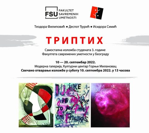 Izložba „Triptih” u Modernoj galeriji Kulturnog centra Gornji Milanovac