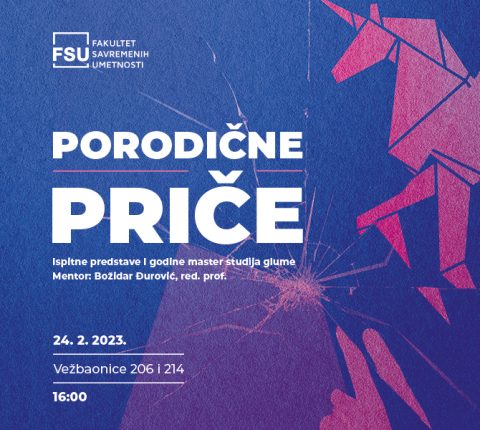 Studenti master studija glume pokazali svoje umeće na ispitnoj predstavi „Porodične priče”