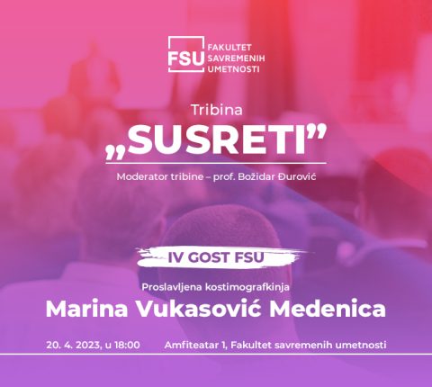 Čuvena srpska kostimografkinja gošća Fakulteta savremenih umetnosti