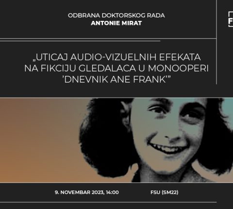 Pozivamo vas na odbranu doktorskog rada