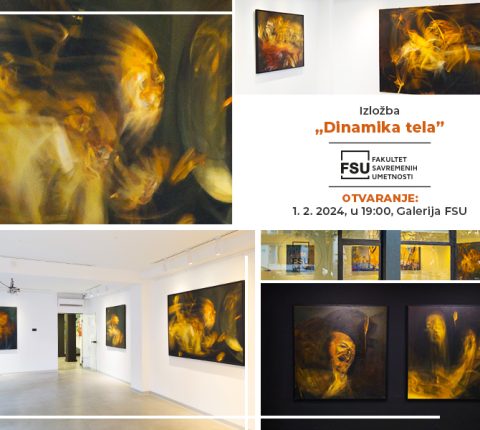 Samostalna izložba Vladimira Jočića „Dinamika tela” u Galeriji FSU