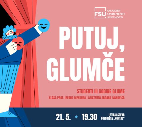 PREDSTAVA „Putuj glumče” 21. MAJA NA LETNJOJ SCENI POZORIŠTA „PORTAL”