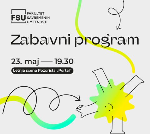 PREDSTAVA „Zabavni program” 23. MAJA NA LETNJOJ SCENI POZORIŠTA „PORTAL”