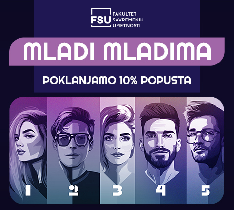 Međunarodni dan mladih: Studentski parlament Fakulteta savremenih umetnosti poklanja 10% popusta za upis