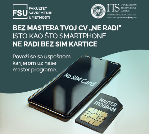 Bez mastera tvoj CV „ne radi”, isto kao smartphone bez SIM kartice. Ugradi svoj master SIM i unapredi svoju budućnost!