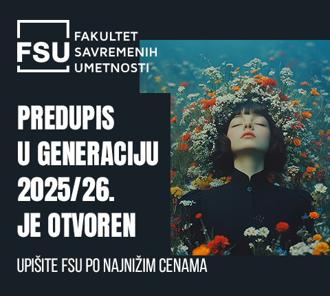 Predupis za akademsku 2025/26. godinu na Fakultetu savremenih umetnosti je zvanično počeo!