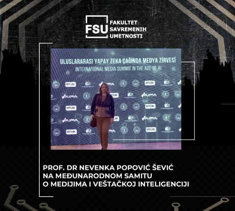 Prof. dr Nevenka Popović Šević učesnica Međunarodnog samita o medijima u doba veštačke inteligencije