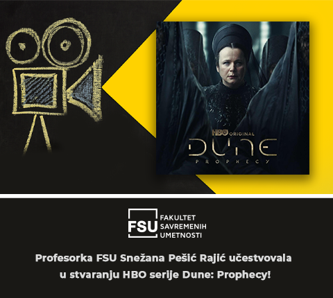 Intervju sa profesorkom FSU Snežanom Pešić Rajić povodom njenog angažmana na HBO seriji „Dune: Prophecy“