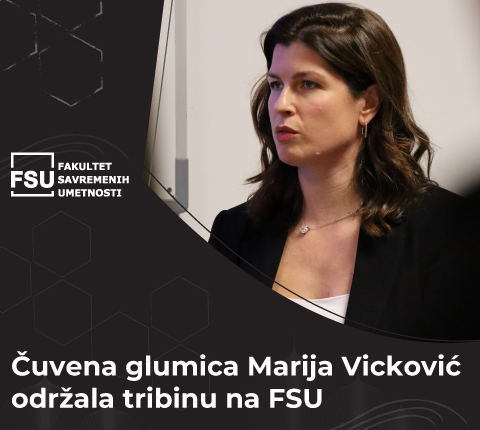 Čuvena glumica Marija Vicković održala tribinu na FSU