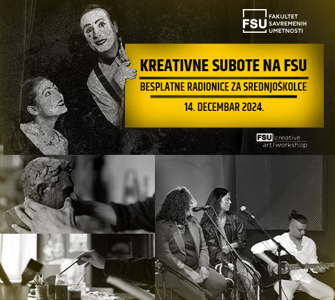 I OVE SUBOTE NA FSU: DOĐITE NA BESPLATNE KREATIVNE RADIONICE ZA SREDNJOŠKOLCE NA FSU