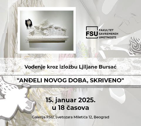 Poziv na vođenje kroz izložbu Ljiljane Bursać: „Anđeli novog doba, skriveno“