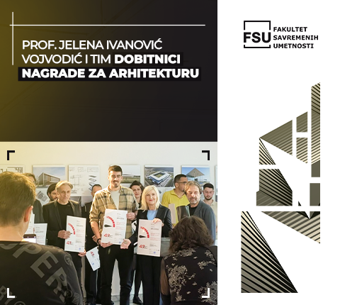 Prof. Jelena Ivanović Vojvodić i tim dobitnici nagrade za arhitekturu na 47. Salonu arhitekture za projekat Palate nauke