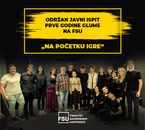 Održan javni ispit prve godine glume na FSU – „Na početku igre“