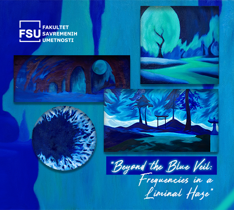 Poziv na izložbu Milice Pejković u Galeriji FSU: „Beyond the Blue Veil: Frequencies in a Liminal Haze”
