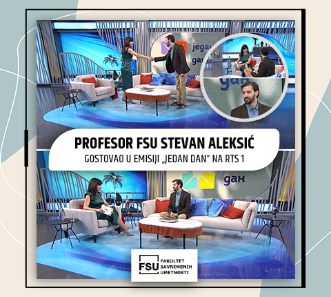 PROFESOR FSU STEVAN ALEKSIĆ GOSTOVAO U EMISIJI „JEDAN DAN” NA RTS 1