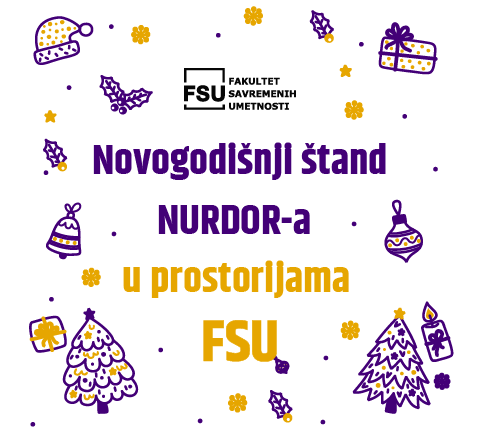 Novogodišnji štand NURDOR-a u prostorijama FSU