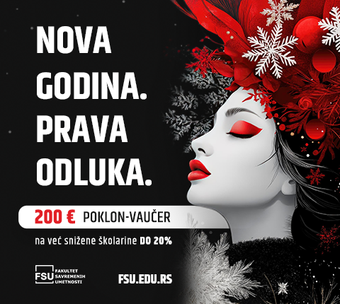 Započnite novu godinu najboljom odlukom: FSU vam poklanja vaučer u vrednosti od 200 evra za predupis i već snižene školarine!