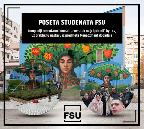 Poseta studenata FSU kompaniji Hemofarm i muralu „Povratak majci prirodi“ by TKV, uz praktičnu nastavu iz predmeta Menadžment događaja