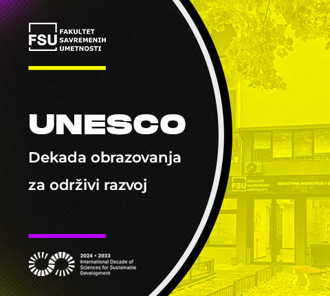 Fakutet savremenih umetnosti je dobio priznanje UN Međunarodne decenije nauka za održivi razvoj (IDSSD 2024–2033)