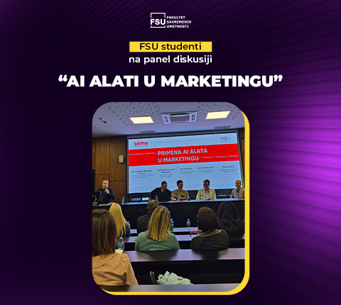Naši studenti na panel diskusiji ’AI alati u marketingu’
