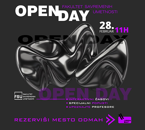Tvoj prvi korak ka svetu umetnosti i kreativnosti – FSU Open Day, 28. februara