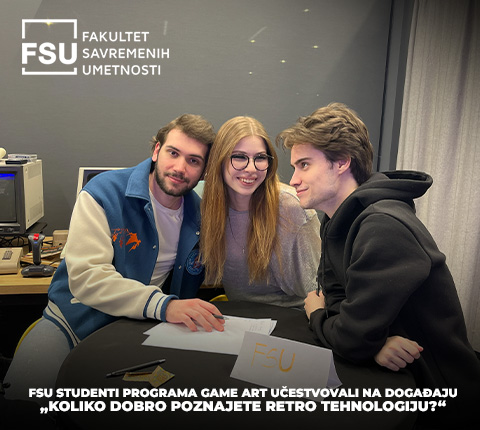 FSU studenti programa Game Art učestvovali na događaju „Koliko dobro poznajete retro tehnologiju?“