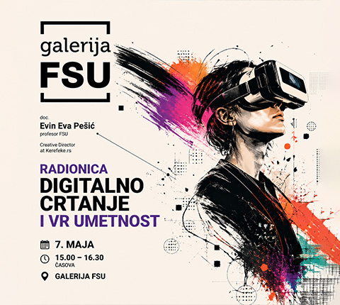 Radionica „Savremeni pristupi crtanju: od skice do VR prostora” u Galeriji FSU