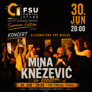 Mina Knežević sa bendom na FSU Portal Stage-u