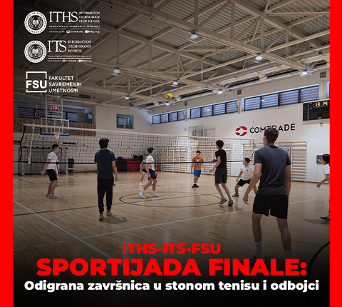 ITS-ITHS-FSU SPORTIJADA FINALE: Šampioni u stonom tenisu i odbojci 12. jun 2026.
