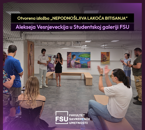 Održana izložba „Nepodnošljiva lakoća bitisanja“ Alekseja Vesnjeveckija u Studentskoj galeriji FSU