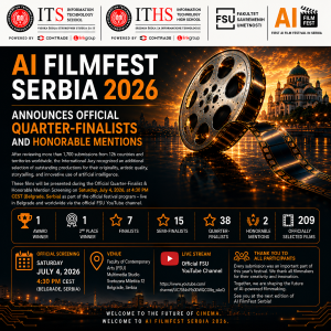 AI FilmFest Serbia 2026 Announces Official Quarter-Finalists and Honorable Mentions