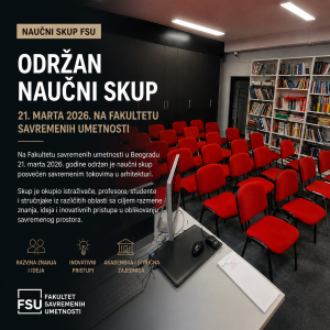 Održan naučni skup na Fakultetu savremenih umetnosti