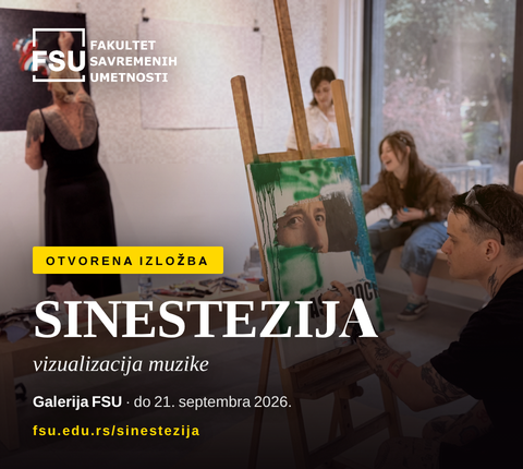 Otvorena izložba „Sinestezija – Vizualizacija muzike“ u Galeriji FSU
