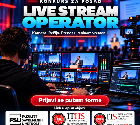 Otvoren konkurs za poziciju Live Stream Operator