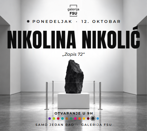 „SAMO JEDAN RAD“ – Upoznaj autora Nikolinu Nikolić